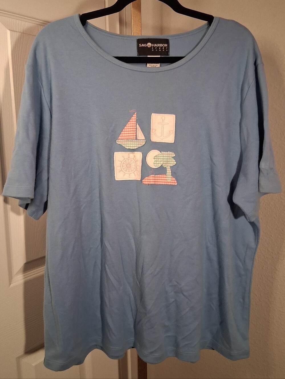 Sag Harbor Nautical T Shirt 1X